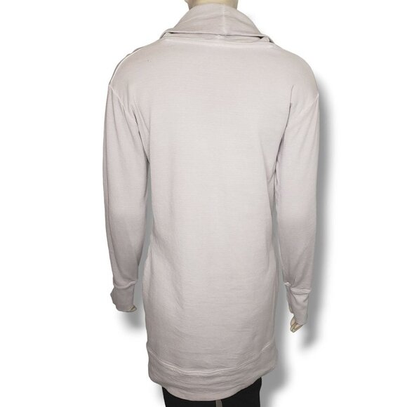 Athleta Eco Wash Turtleneck Sweatshirt Dress Womens XS Pullover Tunic - Picture 5 of 10